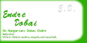 endre dobai business card